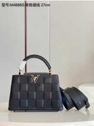 Fake Louis Vuitton CAPUCINES PM M48864 black HY4590Iw51