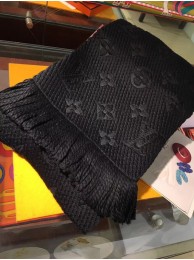Fake Louis Vuitton Cashmere Scarf LV3307A black HY10919Lh27