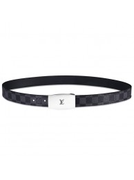 Fake Louis Vuitton Cut Long Damier Graphite Belt M9638Q HY2936RY48