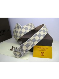 Fake Louis Vuitton Damier Azur Canvas Belt LV2050 Silver HY15552Qv16