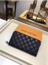 Fake Louis Vuitton Damier Infini Leather Zippy Wallet N60015 HY4958xR88