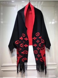 Fake Louis vuitton lambswool Shawl 71150 black HY2824GR32