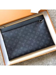 Fake Louis Vuitton Monogram Canvas Clutch Bag POCHETTE APOLLO 61692 black HY3835tu77