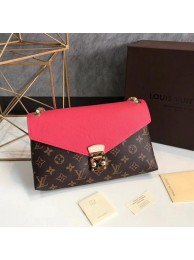 Fake Louis Vuitton Monogram Canvas Pallas Chain Cerise M41201 Light Red HY19555Iw51