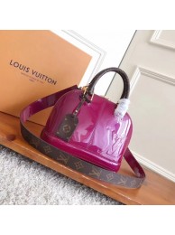 Fake Louis Vuitton Monogram Vernis ALMA BB M54704 Rose HY4894Sq37