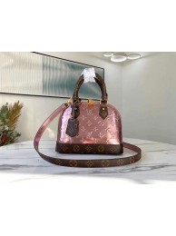 Fake Louis Vuitton Monogram Vernis Alma BB Tote Bag M91606 Rose HY9671uQ71