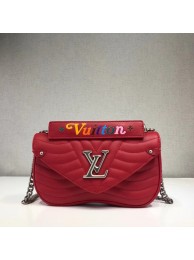 Fake LOUIS VUITTON NEW WAVE CHAIN BAG MM M51943 red HY655kw88