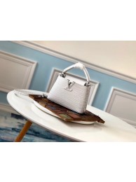Fake Louis vuitton original crocodile CAPUCINES Mini M93163 cream HY13729yQ90