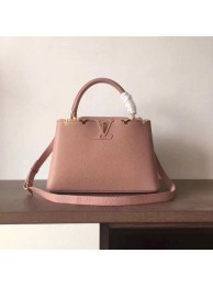 Fake Louis Vuitton original Elegant Capucines BB Bags M94517 pink HY4602Qv16