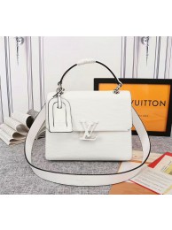 Fake Louis Vuitton Original Epi Leather Grenelle Small Tote Bag M53694 White HY24677Qv16