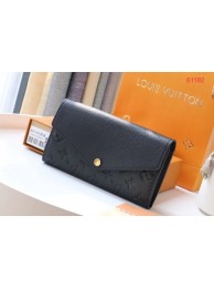 Fake Louis Vuitton Original Monogram Empreinte Wallet M61182 black HY11532qZ31