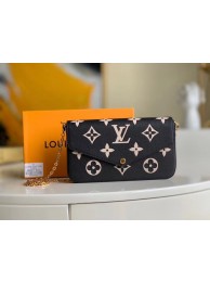 Fake Louis Vuitton Original POCHETTE FELICIE Chain Bag M69977 black HY24722lF58