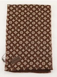 Fake Louis Vuitton Scarves Cashmere LV6718 Brown HY26866pE71