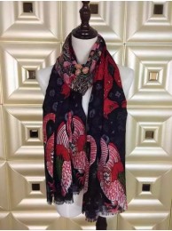 Fake Louis Vuitton Scarves LV151102 Black HY10201QF99