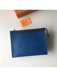 Fake Louis Vuitton Split Pochette Voyage EPI Leather M67736 blue HY3438bz90