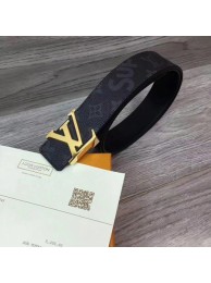 Fake Louis Vuitton SPREME 40mm Black Belt M5899 Gold HY25217xE84
