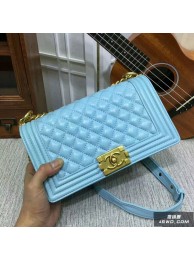 Fashion Boy Chanel Flap Shoulder Bag Sheepskin Leather 67086A Blue HY19702wc24