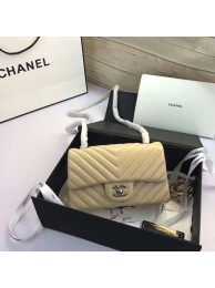 Fashion Chanel Classic Flap Bags Camel Original Sheepskin Leather 1116 Silver HY8870OM51