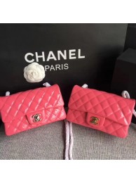 Fashion Chanel Classic Flap mini Bag Original Leather A1117 Pink HY26390OM51