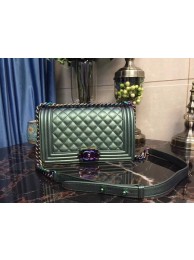 Fashion Chanel Le Boy Flap Shoulder Bag Sheepskin Leather D67086 Green HY25907wc24