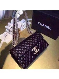 Fashion Chanel Sheepskin Leather Flap Shoulder Bag 1112A Black HY6197wc24