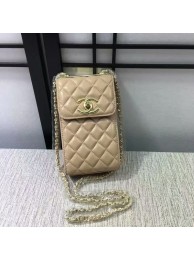 Fashion Chanel Sheepskin Leather Shoulder Bag 84074 Camel HY24930OM51