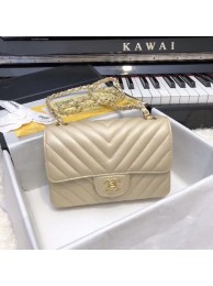 Fashion Chanel Small Classic Handbag Grained Calfskin & Gold-Tone Metal A69900 gold HY17512wc24