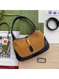 Fashion Gucci Jackie 1961 small shoulder bag 636706 Camel HY10540Of26