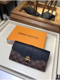 Fashion Louis Vuitton Damier Canvas CLAPTON WALLET N64448 black HY18570Of26
