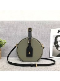 Fashion Louis Vuitton Epi Leather PETITE BOITE CHAPEAU M43514 White&Green HY19300Of26