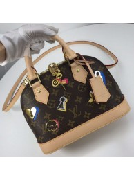 Fashion Louis Vuitton Original Monogram Canvas ALMA BB M44368 HY7292wc24