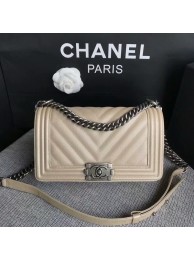 First-class Quality Boy Chanel Original Chevron Leather 67086 Camel HY18757VJ28