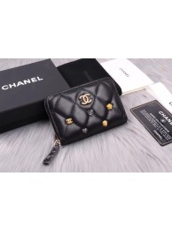 First-class Quality Chanel classic card holder A81610 black HY15723Sf41