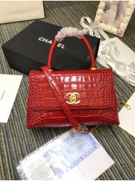 First-class Quality Chanel flap bag with top handle A93737 red HY11092VJ28