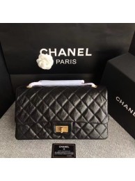 First-class Quality Chanel Flap Shoulder Bag Black Original Calfskin Leather 277 Gold HY23502VJ28