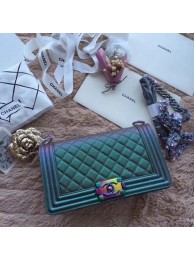 First-class Quality Chanel Le Boy Flap Shoulder Bag Cannage Patterns F67086 Green HY10849fm32
