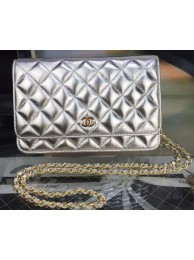 First-class Quality Chanel mini Flap Bag Silver Cannage Pattern A8373 Gold HY7234xO55