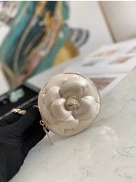First-class Quality Chanel mini Shoulder Bag Original leather 82121 Light gold HY7929fm32