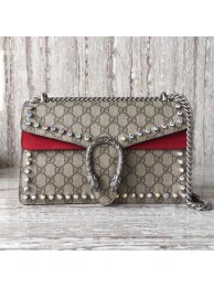 First-class Quality Gucci Dionysus Small GG Shoulder Bag 400249 Red HY6233Sf41