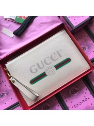 First-class Quality Gucci GG Marmont Calfskin Leather Clutch 466489 OffWhite HY16453Sf41