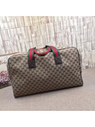 First-class Quality Gucci GG Supreme canvas Travelling bag 146310 brown HY24118Sf41
