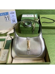 First-class Quality Gucci Jackie 1961 lame mini bag 636709 Silver HY20468Sf41