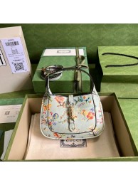 First-class Quality Gucci Jackie 1961 mini hobo bag 637091 light blue HY23137VJ28