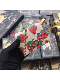 First-class Quality Gucci Zumi Card Holder 570660 Strawberry HY13439xO55