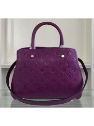 First-class Quality Louis Vuitton Monogram Empreinte MONTAIGNE BB Bag M50665 Purple HY16932VJ28