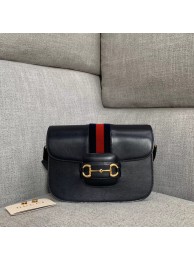 Gucci 1955 textured leather shoulder bag 602204 black HY17317wv88