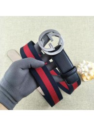 Gucci 40mm Leather Belt GG57561 Black HY909DI37