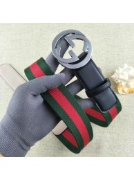 Gucci 40mm Leather Belt GG57562 Black HY21948hi67