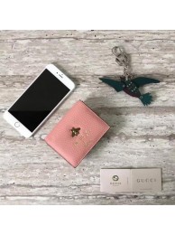 Gucci Animalier Card Case 460185 Pink HY16506Eb92
