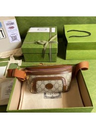 Gucci Belt bag with Interlocking G 682933 brown HY16651Gp37